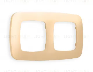 Рамка двойная Ambrella Volt Ecta шампань OF140602 OF140602