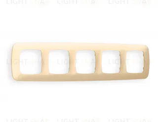 Рамка пятерная Ambrella Volt Ecta шампань OF140605 OF140605