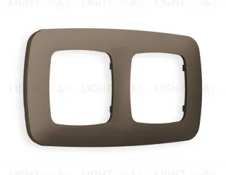 Рамка двойная Ambrella Volt Ecta темная бронза матовый OF140632 OF140632