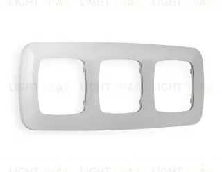 Рамка тройная Ambrella Volt Ecta серебро глянец OF140403 OF140403