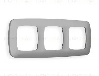 Рамка тройная Ambrella Volt Ecta сталь матовый OF140503 OF140503