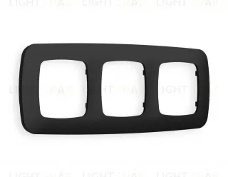 Рамка тройная Ambrella Volt Ecta черный матовый OF140703 OF140703