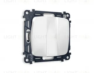 Выключатель трехклавишный Ambrella Volt Omega 10A/250В белый глянец VM133+OP1050 VM133 + OP1050