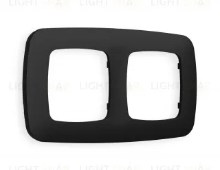 Рамка двойная Ambrella Volt Ecta черный матовый OF140702 OF140702