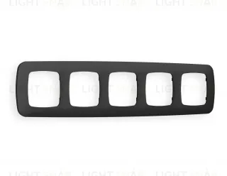 Рамка пятерная Ambrella Volt Ecta графит OF140805 OF140805