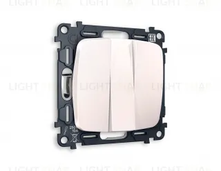 Выключатель трехклавишный Ambrella Volt Omega 10A/250В жемчуг VM133+OP2050 VM133 + OP2050