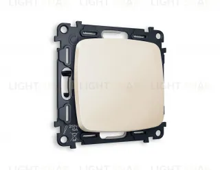 Выключатель одноклавишный Ambrella Volt Omega 10A/250В бежевый глянец VM101+OP3010 VM101 + OP3010