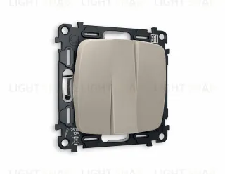 Выключатель трехклавишный Ambrella Volt Omega 10A/250В серо-бежевый матовый VM133+OP3650 VM133 + OP3650