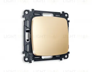 Выключатель одноклавишный Ambrella Volt Omega 10A/250В шампань VM101+OP6010 VM101 + OP6010