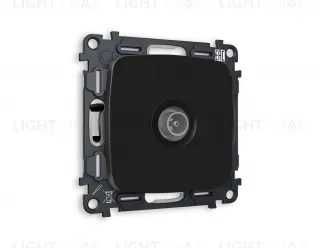 Розетка TV оконечная Ambrella Volt Omega черный матовый VM202+OP8130 VM202 + OP8130