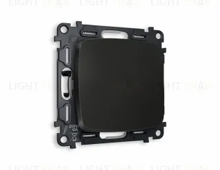 Выключатель одноклавишный Ambrella Volt Omega 10A/250В черный матовый VM101+OP8010 VM101 + OP8010