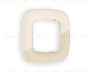 Рамка одинарная Ambrella Volt Radian бежевое стекло натуральное OF350301 OF350301