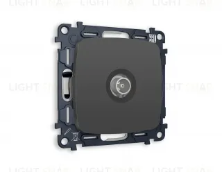 Розетка TV оконечная Ambrella Volt Omega графит VM202+OP9130 VM202 + OP9130