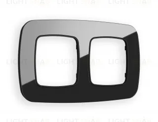 Рамка двойная Ambrella Volt Radian черный стекло натуральное OF350802 OF350802