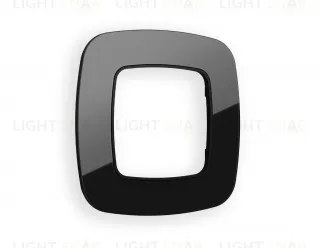 Рамка одинарная Ambrella Volt Radian черный стекло натуральное OF350801 OF350801