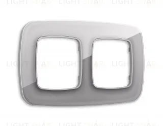 Рамка двойная Ambrella Volt Radian сталь стекло ограник OF320502 OF320502