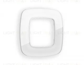 Рамка одинарная Ambrella Volt Radian белое стекло органик OF320101 OF320101