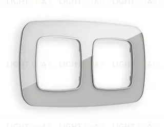 Рамка двойная Ambrella Volt Radian серебро стекло ограник OF320402 OF320402