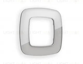 Рамка одинарная Ambrella Volt Radian серебро стекло ограник OF320401 OF320401