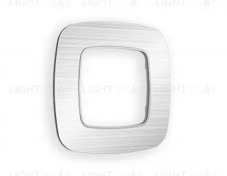 Рамка одинарная Ambrella Volt Radian серебро металл шлифованный OF580101 OF580101