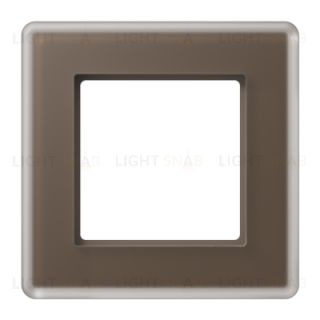 Рамка одинарная сатиновая JUNG A VIVA, мокко стекло AV581GLMMO AV581GLMMO