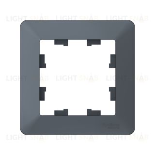 Рамка одинарная Schneider Electric Atlasdesign AIR, грифель-дымчатый черный ATN220701 ATN220701