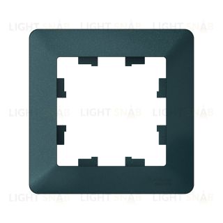 Рамка одинарная Schneider Electric Atlasdesign AIR, изумруд-дымчатый черный ATN220801 ATN220801