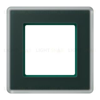 Рамка одинарная сатиновая JUNG A VIVA, изумрудное стекло AV581GLMSG AV581GLMSG