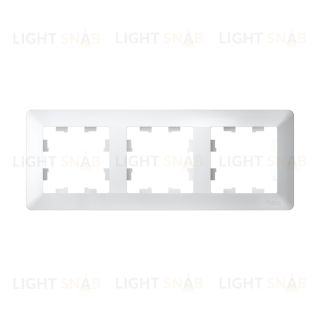 Рамка тройная Schneider Electric Atlasdesign AIR, белый-дымчатый белый ATN220103 ATN220103