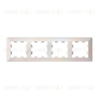 Рамка четверная Schneider Electric Atlasdesign AIR, жемчуг-дымчатый белый ATN220404 ATN220404
