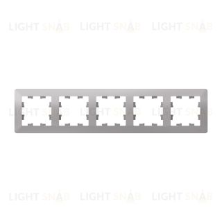 Рамка пятерная Schneider Electric Atlasdesign AIR, алюминий-дымчатый черный ATN220305 ATN220305