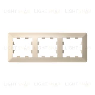 Рамка тройная Schneider Electric Atlasdesign AIR, бежевый-дымчатый белый ATN220203 ATN220203