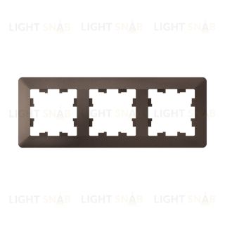 Рамка тройная Schneider Electric Atlasdesign AIR, мокко-дымчатый черный ATN220603 ATN220603