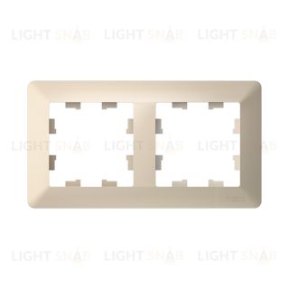 Рамка двойная Schneider Electric Atlasdesign AIR, бежевый-дымчатый белый ATN220202 ATN220202