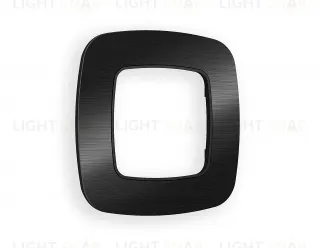 Рамка одинарная Ambrella Volt Radian черный металл шлифованный OF580501 OF580501