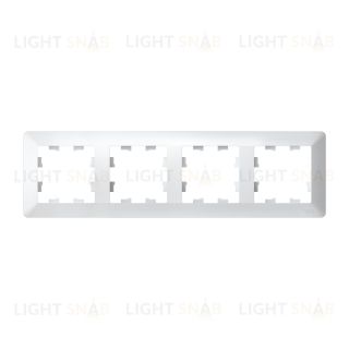 Рамка четверная Schneider Electric Atlasdesign AIR, белый-дымчатый белый ATN220104 ATN220104