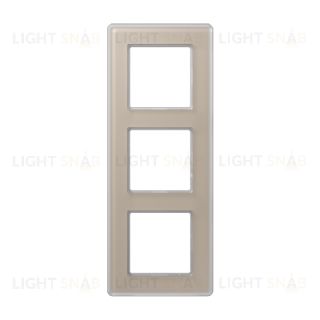 Рамка тройная сатиновая JUNG A VIVA, шампань стекло AV583GLMCH AV583GLMCH