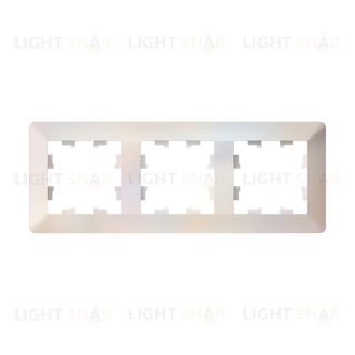 Рамка тройная Schneider Electric Atlasdesign AIR, жемчуг-дымчатый белый ATN220403 ATN220403