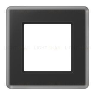 Рамка одинарная сатиновая JUNG A VIVA, черное стекло AV581GLMSW AV581GLMSW