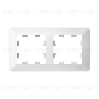 Рамка двойная Schneider Electric Atlasdesign AIR, лотос-дымчатый белый ATN221302 ATN221302