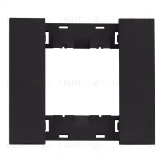 Рамка одинарная с суппортом (2 мод) Meiton черный матовый AA4802AG+A4702 AA4802AG + A4702