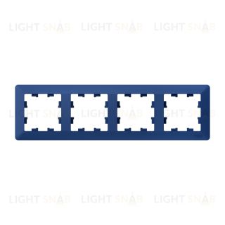 Рамка четверная Schneider Electric Atlasdesign AIR, аквамарин-дымчатый черный ATN221104 ATN221104