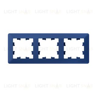 Рамка тройная Schneider Electric Atlasdesign AIR, аквамарин-дымчатый черный ATN221103 ATN221103