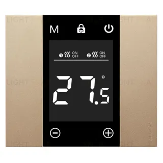 Термостат с датчиком воздуха и пола Meiton 16A/230В, черный A4541 A4541