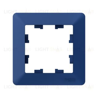 Рамка одинарная Schneider Electric Atlasdesign AIR, аквамарин-дымчатый черный ATN221101 ATN221101