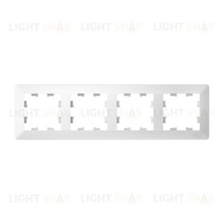 Рамка четверная Schneider Electric Atlasdesign AIR, лотос-дымчатый белый ATN221304 ATN221304
