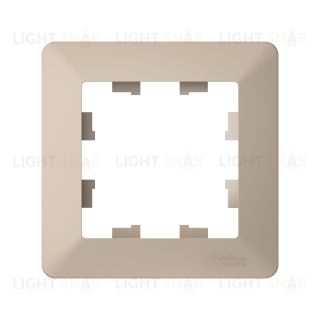 Рамка одинарная Schneider Electric Atlasdesign AIR, песочный-дымчатый белый ATN221201 ATN221201