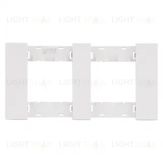 Рамка двойная с суппортом (2+2 мод) Meiton белый матовый AA4802M2AW+A4702+A4702 AA4802M2AW + A4702