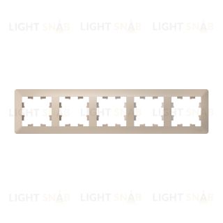 Рамка пятерная Schneider Electric Atlasdesign AIR, песочный-дымчатый белый ATN221205 ATN221205