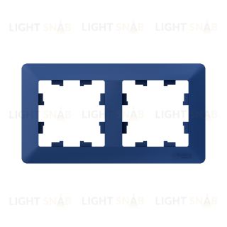 Рамка двойная Schneider Electric Atlasdesign AIR, аквамарин-дымчатый черный ATN221102 ATN221102